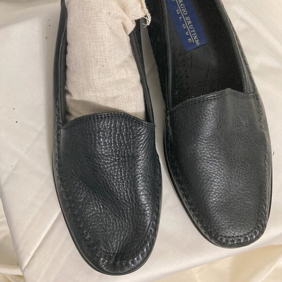 Men\'s Giorgio Brutini NWOT Black Genuine Leather Loafers 7.5D main image 5